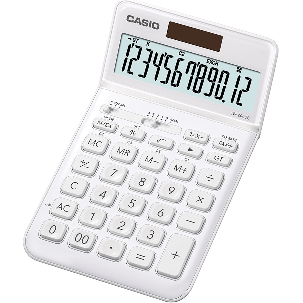 Számológép asztali 12 digit Casio JW 200SC fehér kép