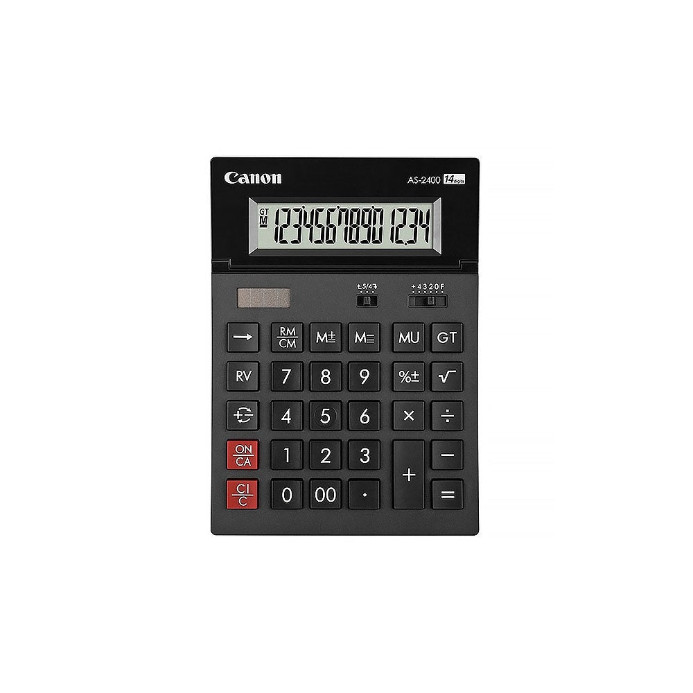 Számológép asztali 14 számjegy, döntött kijelző, Canon, AS-2400 kép