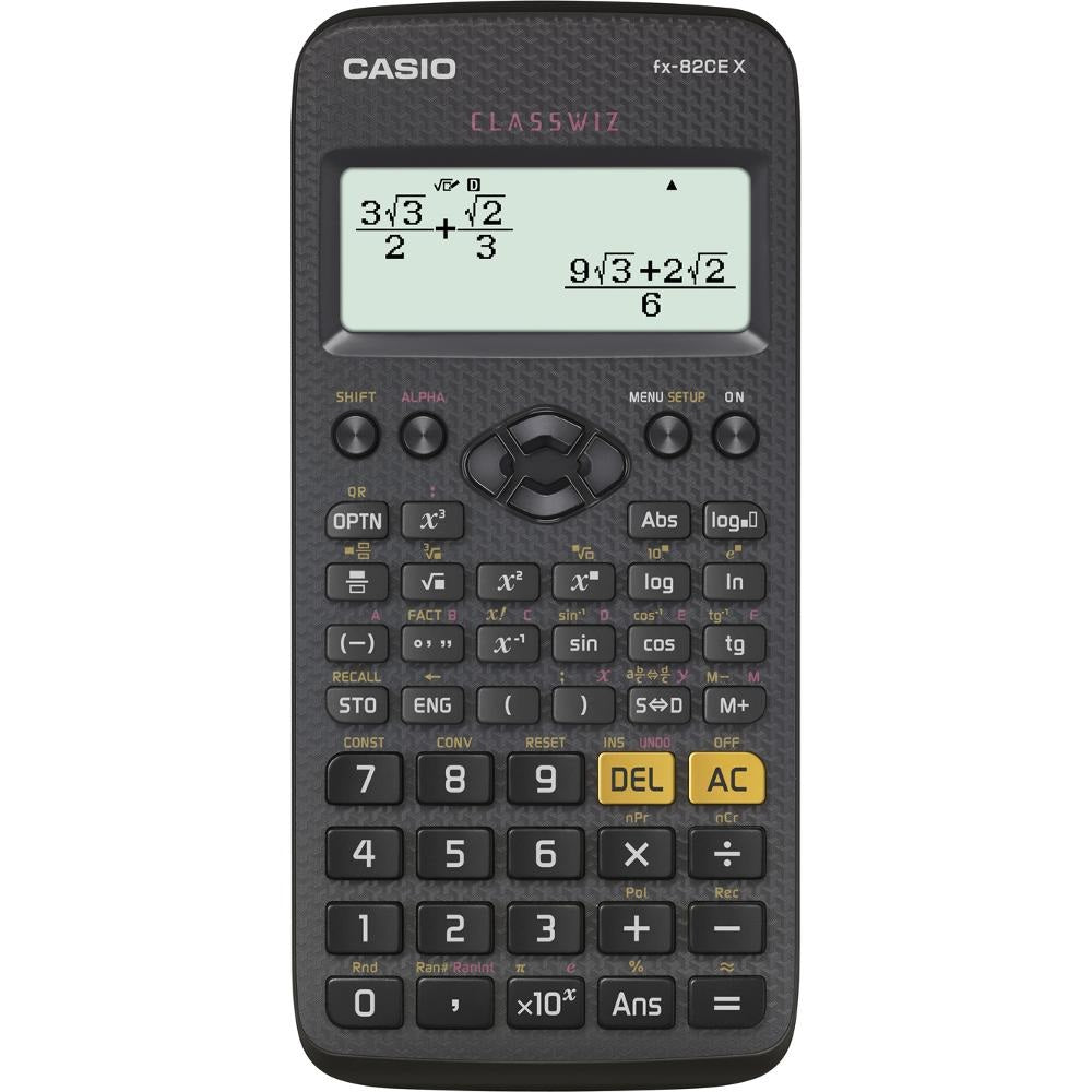 Számológép tudományos 379 funkcióss Casio FX 82 CE X fekete kép
