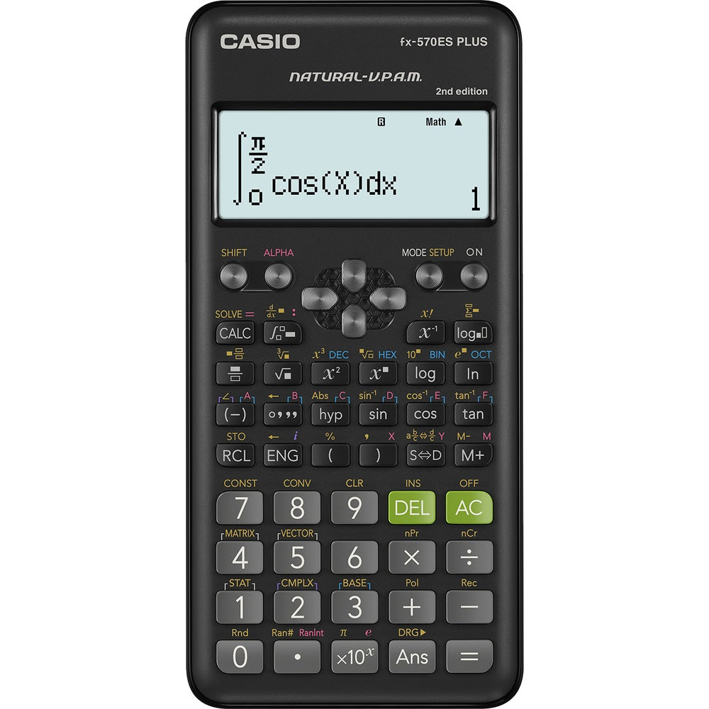 Számológép tudományos 417 funkciós Casio FX 570 ES PLUS 2E fekete kép