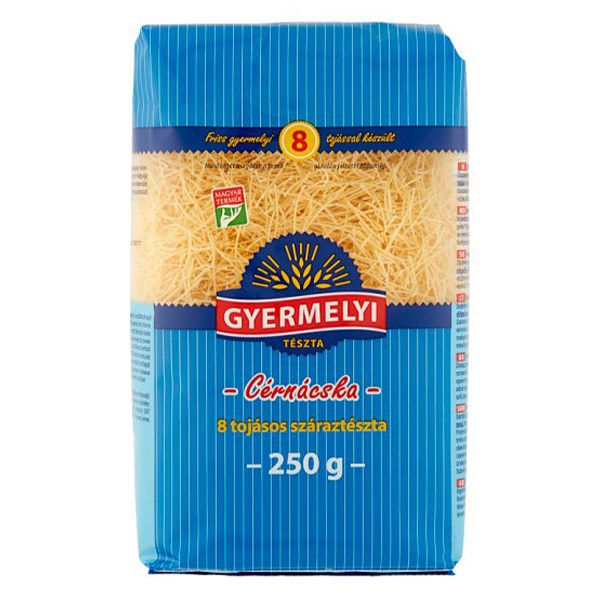 Száraztészta cérnácska GYERMELYI 8 tojásos 250 g