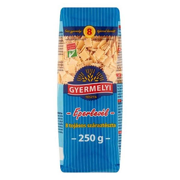 Száraztészta eperlevél GYERMELYI 8 tojásos 250 g