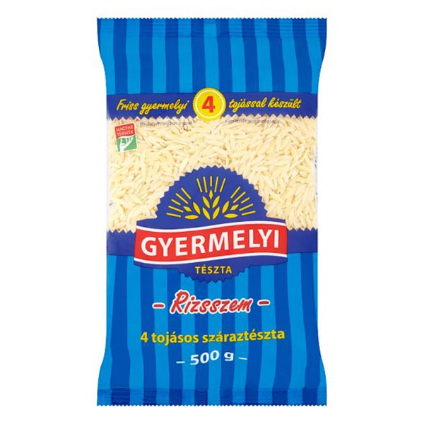 Száraztészta rizsszem GYERMELYI 4 tojásos 500 g