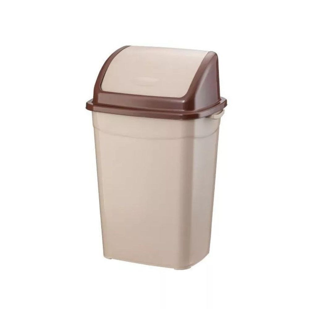 Szemetes kuka billenő fedéllel műanyag 9 literes barna UP116B kép