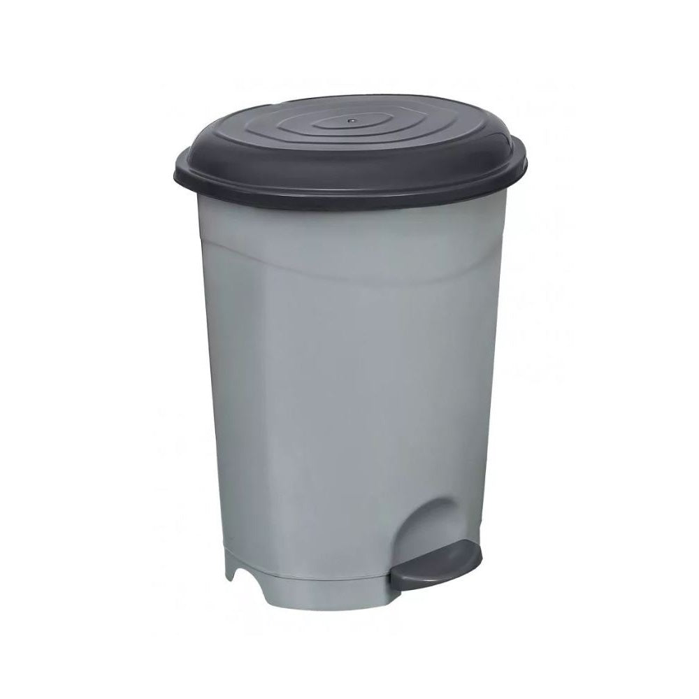 Szemetes kuka pedálos műanyag 12 literes szürke UP126P kép