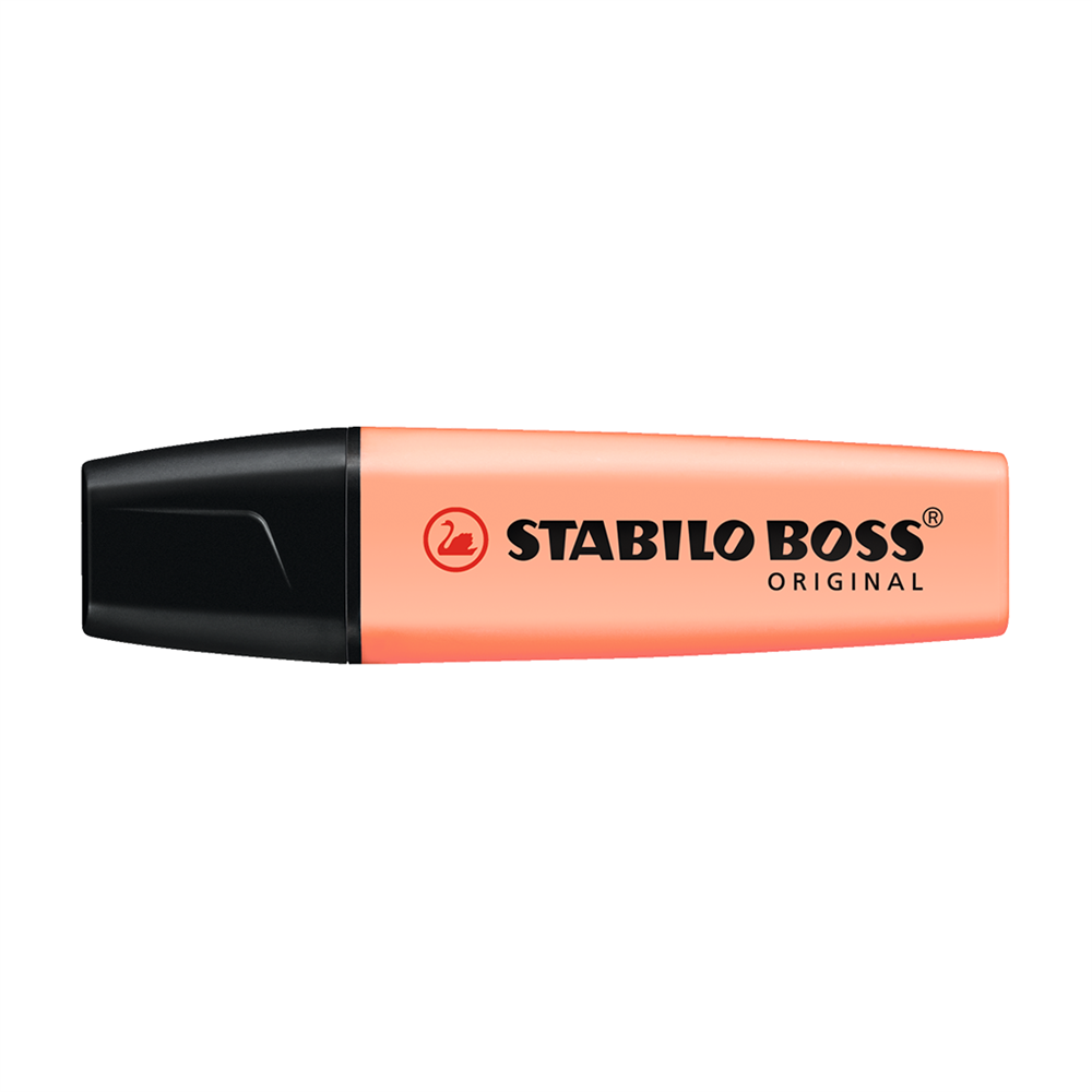 Szövegkiemelő 2-5mm, vágott hegyű, STABILO Boss original Pastel barack kép