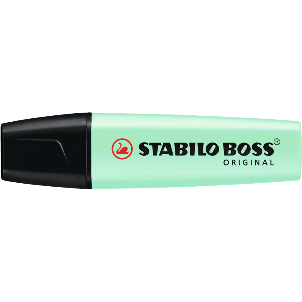 Szövegkiemelő 2-5mm, vágott hegyű, STABILO Boss original Pastel menta kép