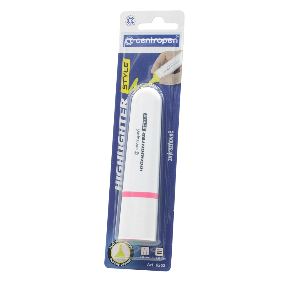 Szövegkiemelő 1-4,6mm, vágott hegyű, Centropen 6252 neon rózsaszín kép