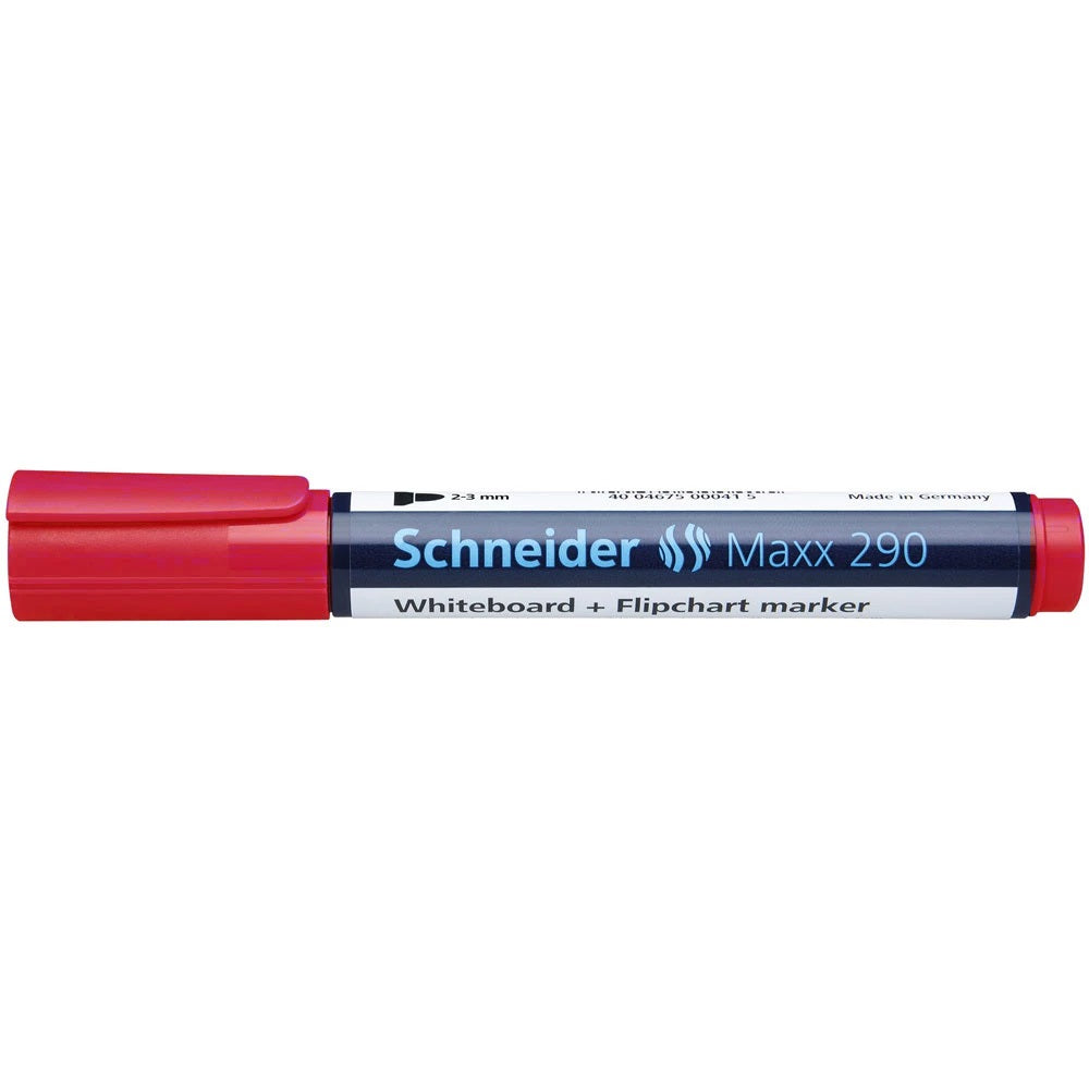 Tábla- és flipchart marker 2-3mm, kerek végű Schneider Maxx 290 piros kép