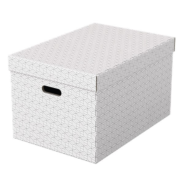 Tárolódoboz ESSELTE Home L méret fehér 3 darabos