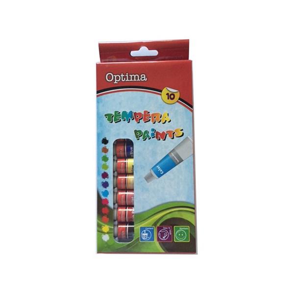 Tempera OPTIMA 12 ml 10 darabos