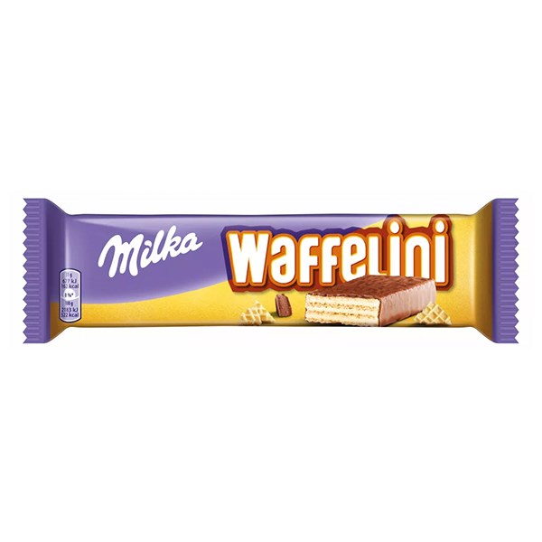 Töltött ostya MILKA Wafelini tejkrémes 31 g