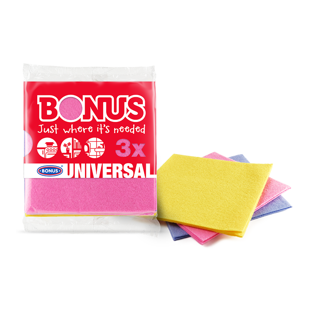 Törlőkendő általános 3 db/csomag Bonus_B163 kép