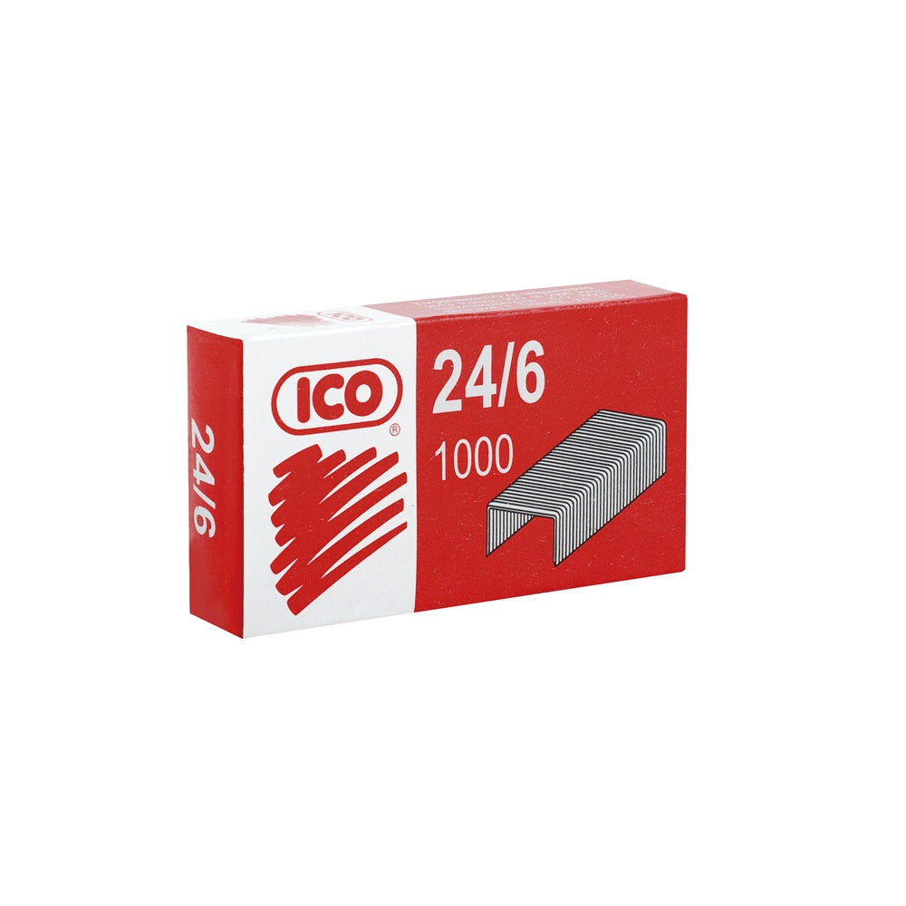 Tűzőkapocs 24/6, piros dobozos Ico kép
