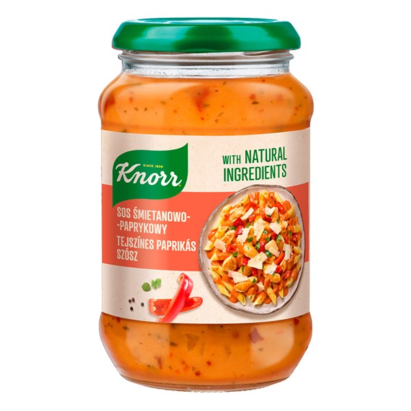 Üveges szósz KNORR Tejszínes paprikás 400 g
