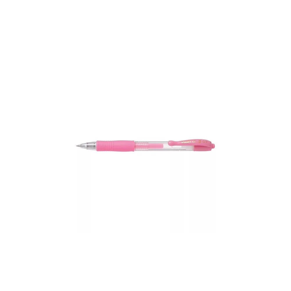 Zseléstoll 0,7mm, nyomógombos Pilot G-2, írásszín pasztell rózsaszín kép