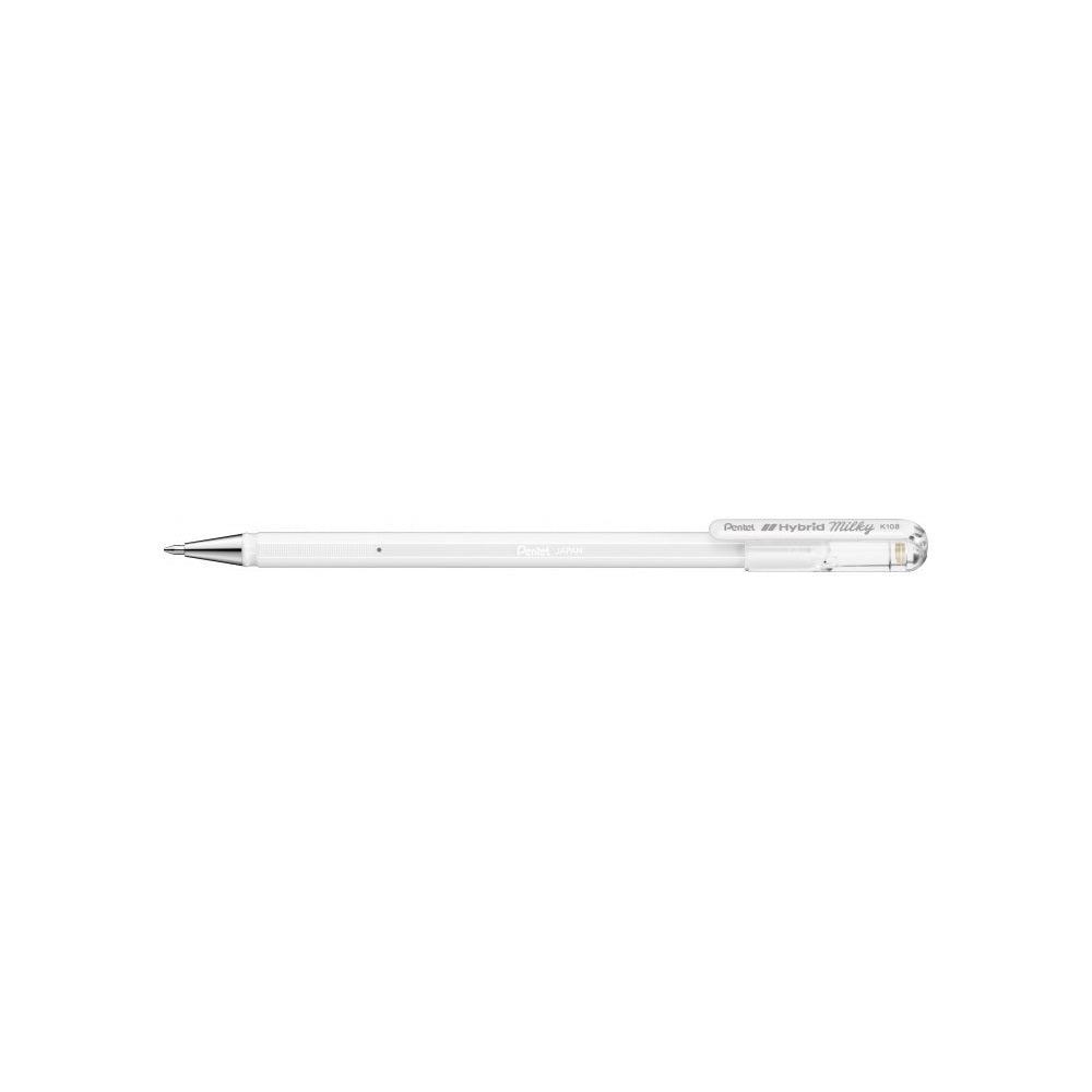 Zseléstoll 0,4mm, kupakos Pentel Hybrid K108-PW pastell fehér kép