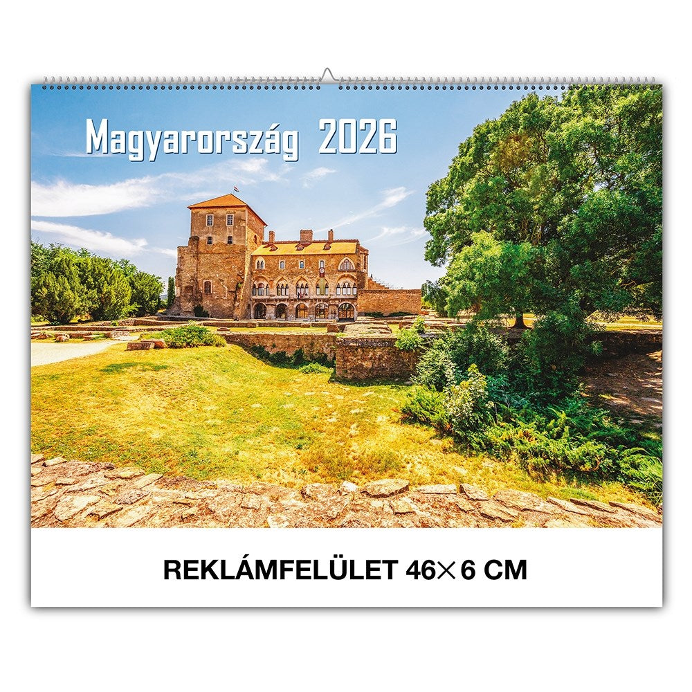 Falinaptár REALSYSTEM 460x320mm fekvő Magyarország 2026. kép