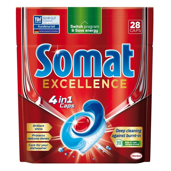 Mosogatógép tabletta SOMAT Excellence 28 darab/doboz kép