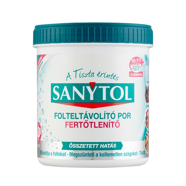 Fertőtlenítő folteltávolító por SANYTOL 450 g kép