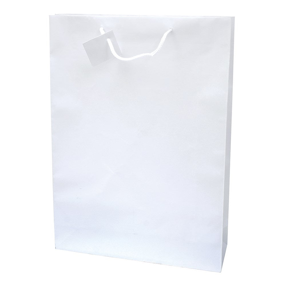 Dísztasak CREATIVE Special Simple cm x L 33cm x 46cm x 10 cm egyszínű fehér zsinórfüles kép