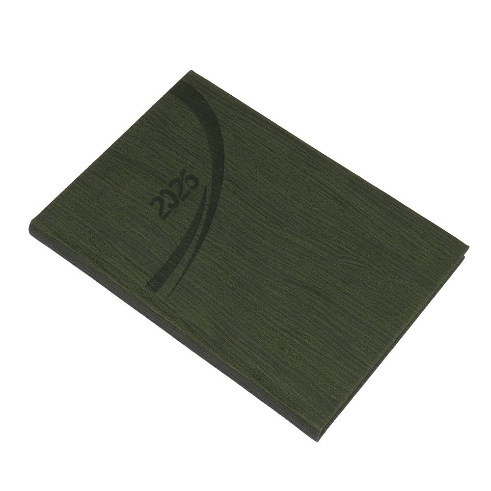 Határidőnapló REALSYSTEM Fashion A/5 heti fehér lapos zöld 2026. kép