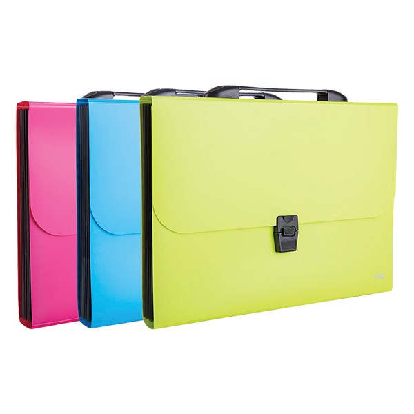 Irattartó táska DELI Rio A/4 PP 7 rekeszes vegyes színekben kép