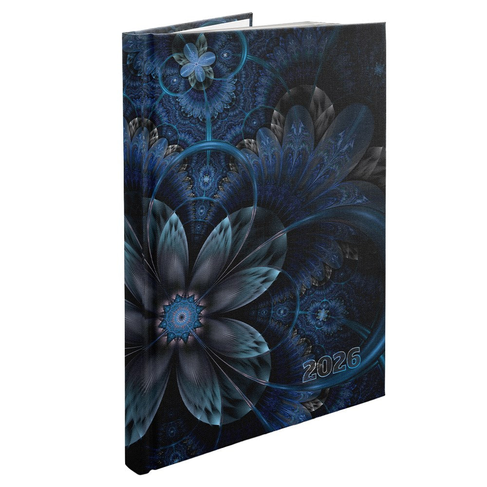 Határidőnapló REALSYSTEM Picture B/5 heti fehér lapos Fraktál 2026. kép