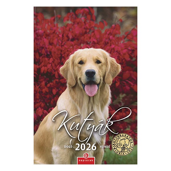 Falinaptár CSG 210x320mm álló Kutyák 2026. kép