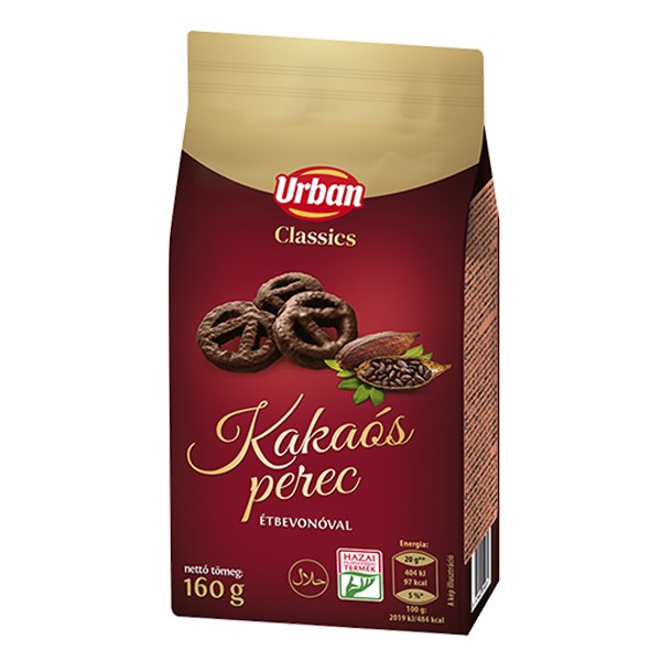 Töltött ostya URBAN Classic kakaós perec 180 g kép