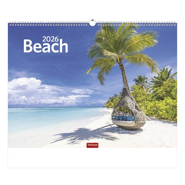 Falinaptár TOPTIMER T093 420x310mm fekvő Beach 2026. kép