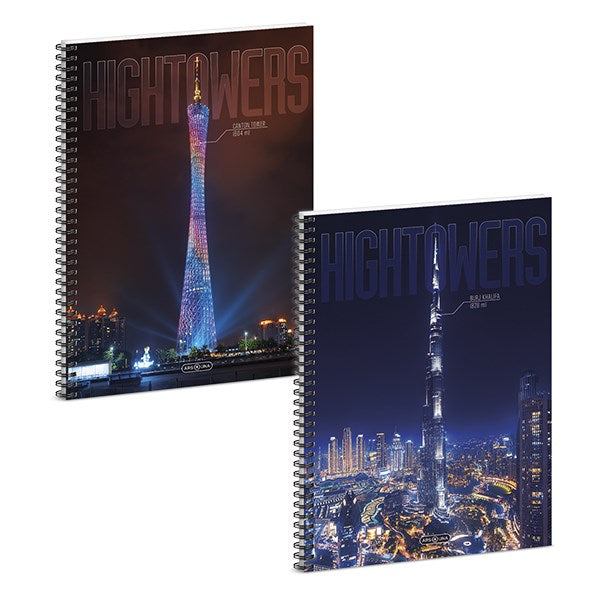 Spirálfüzet sima ARS UNA Hightower A/4 60 lapos kép