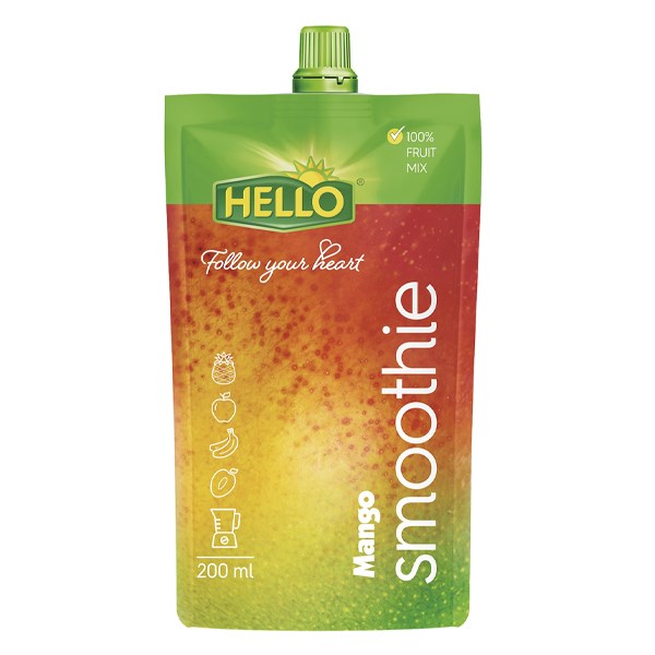 Gyümölcslé HELLO Smoothie mangó 200 ml kép
