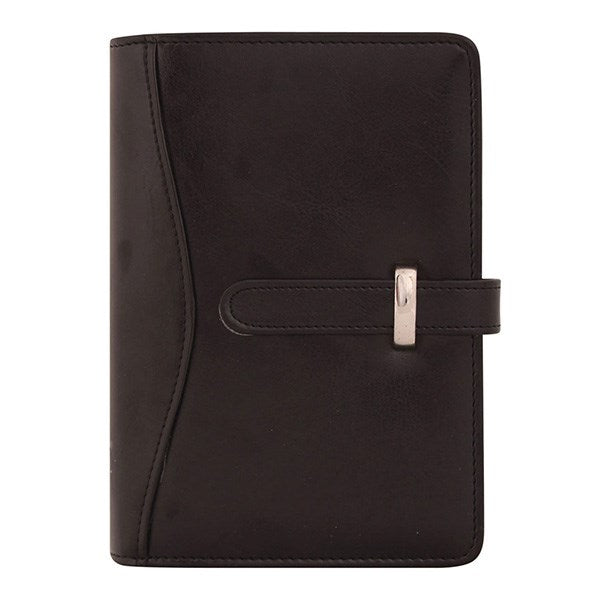 Gyűrűs kalendárium SATURNUS M437 fehér lapos fekete műbőr 2026. kép