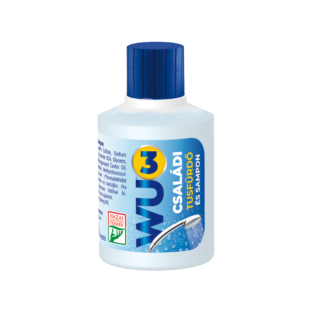 Tusfürdő és sampon 100 ml családi púder illat WU3 kép