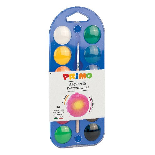 Vízfesték PRIMO 25 mm ecsettel 12 darabos kép