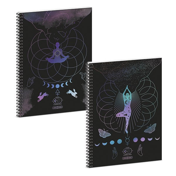 Spirálfüzet sima ARS UNA Mystic Constellation A/4 60 lapos kép
