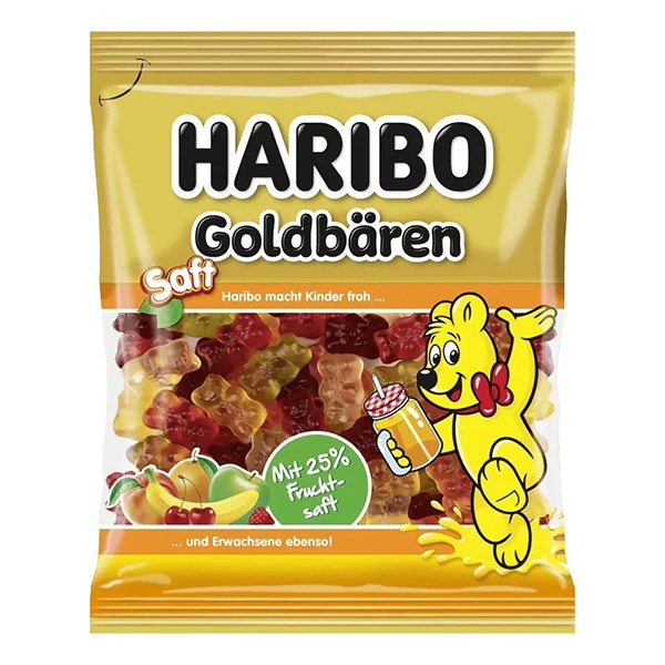 Gumicukor HARIBO Saft Goldbären 85 g kép