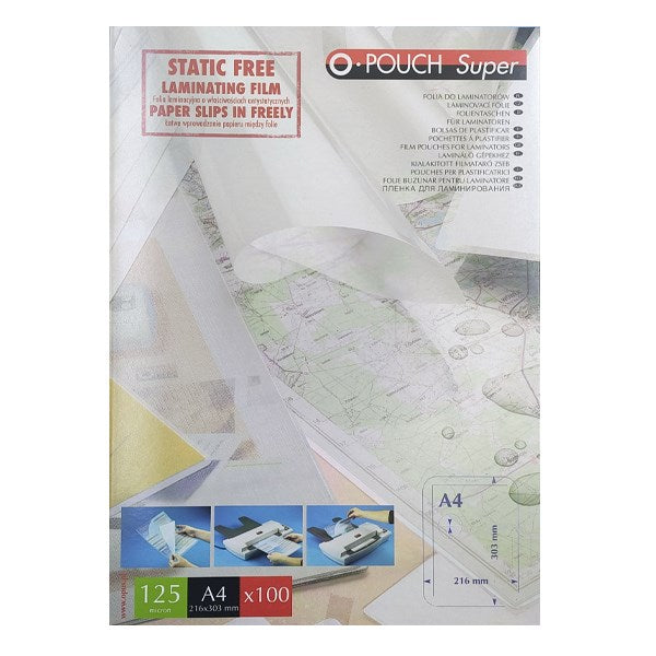 Lamináló fólia OPUS A/4 216x303mm 125 mikron fényes 100/dob kép
