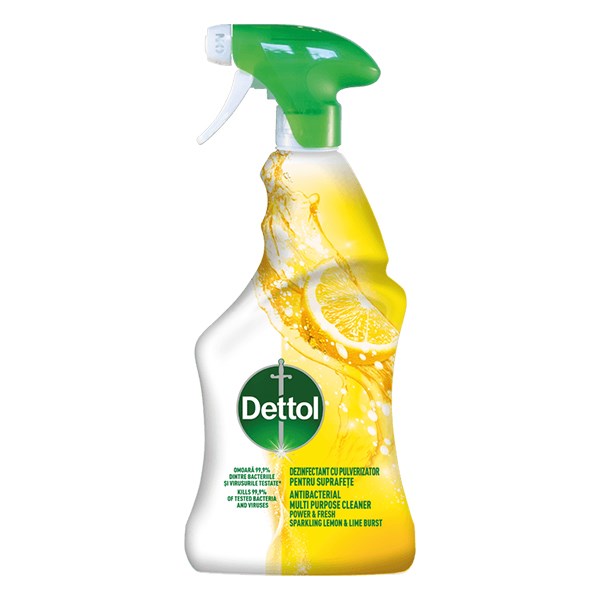 Fertőtlenítő felülettisztító spray DETTOL Power&Fresh citrom és lime 500 ml kép