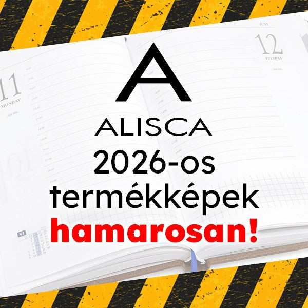 Határidőnapló ALISCA B/6 heti fehér lapos papírtáblás vegyes 2026. kép