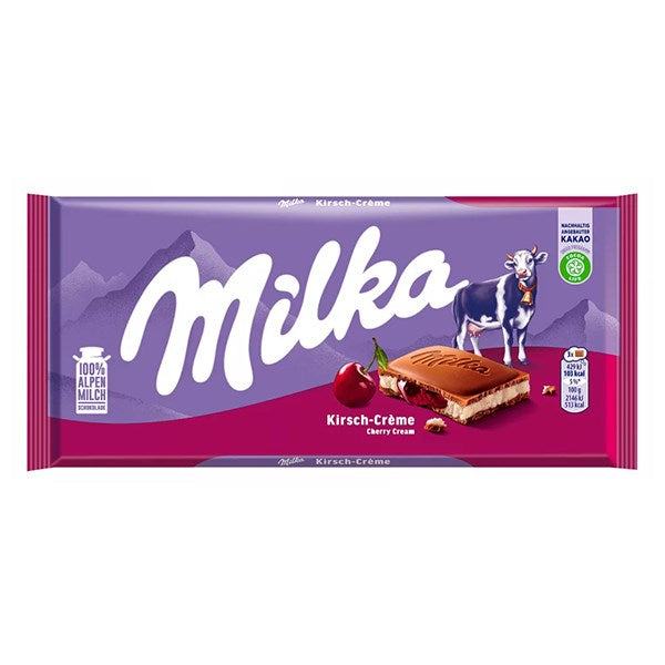 Csokoládé MILKA Meggyes-Krémtöltelékes 100 g kép