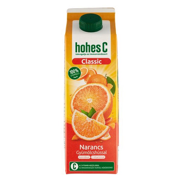 Gyümölcslé HOHES C Narancs-Acerola gyümölcshús 100% 1L kép
