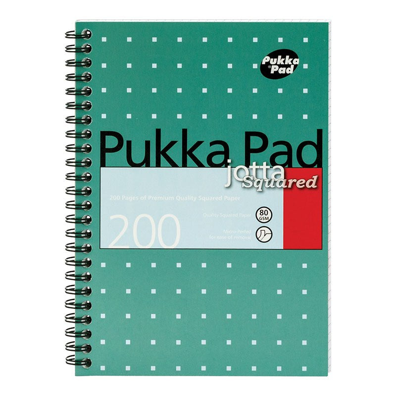 Spirálfüzet vonalas PUKKA PAD A/4 100 lapos Metallic világoskék kép