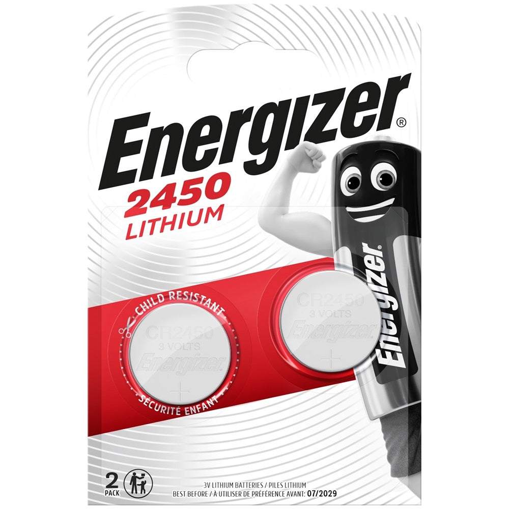 Elem gombelem CR2450 lítium 2 db/csomag, Energizer kép