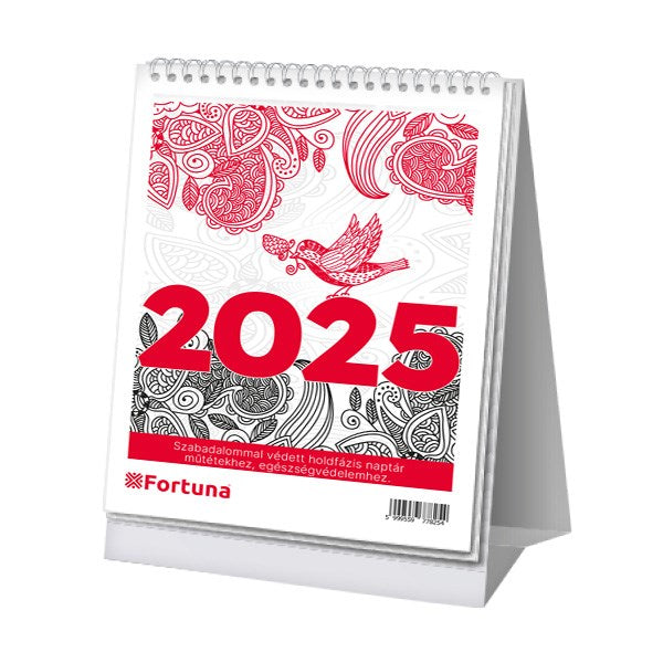 Asztali naptár FORTUNA BA21 holdfázissal 2026. kép