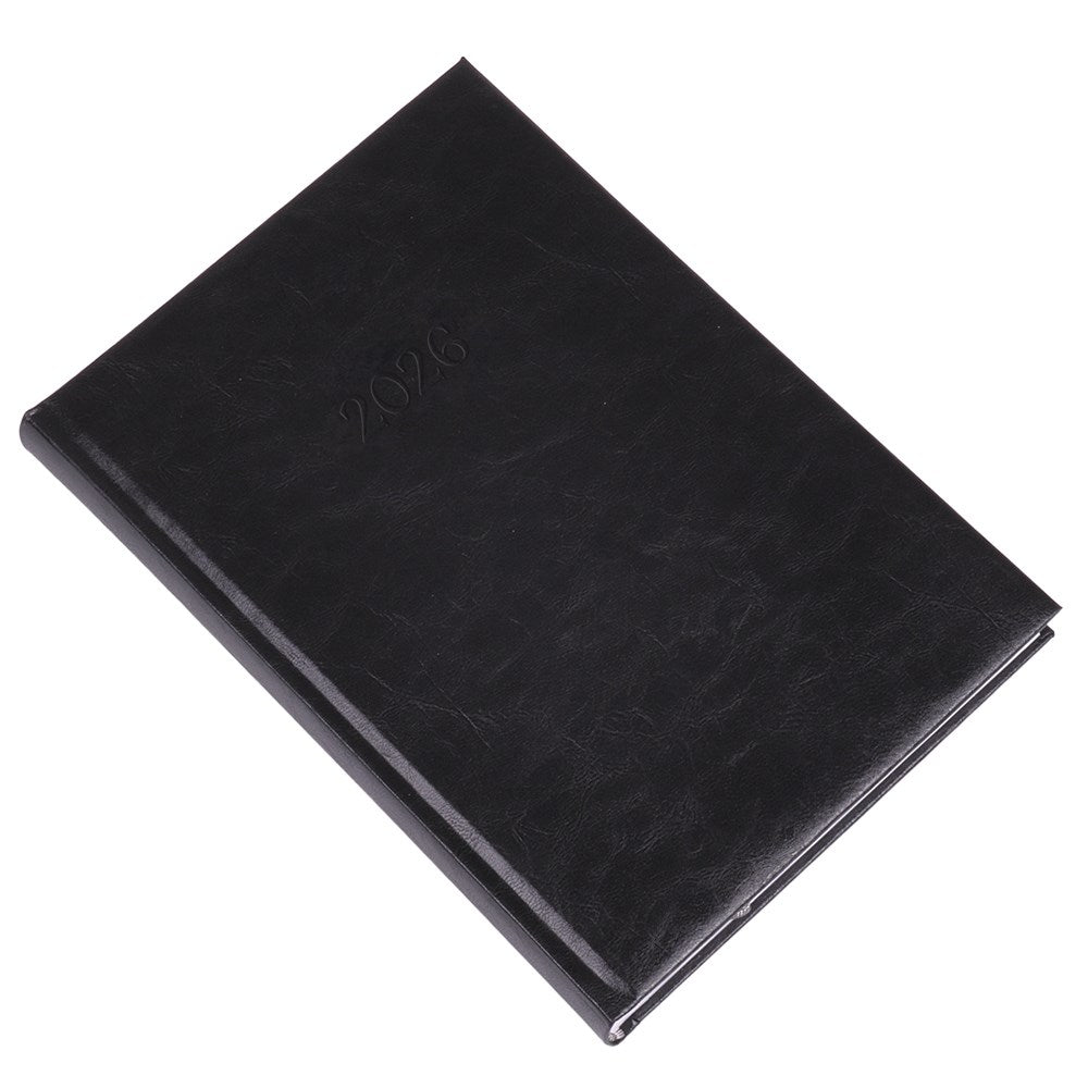 Határidőnapló REALSYSTEM Standard B/5 napi fehér lapos fekete 2026. kép