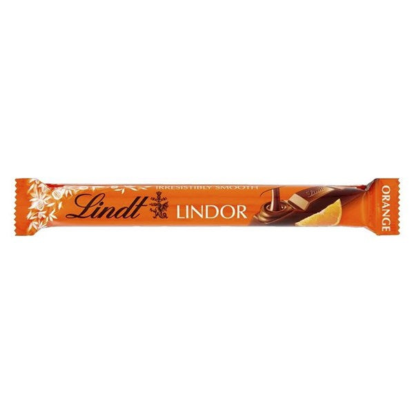 Csokoládé LINDT Lindor Milk orange stick szelet 38 g kép