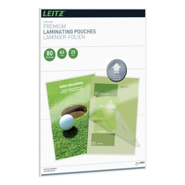 Meleglamináló fólia LEITZ standrard A/3 80 mikronos UDT technológiával 25 darabos kép