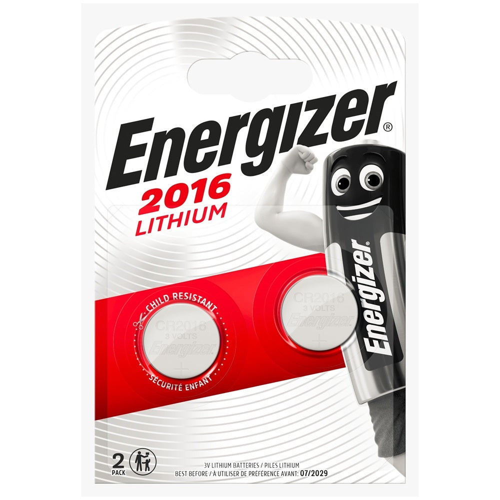 Elem gombelem CR2016 lítium 2 db/csomag, Energizer kép